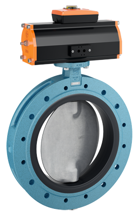 Double flanged butterfly valve Z 612-A
