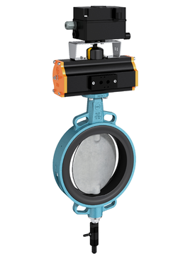 VIDOS_Absperrklappe_mit_vibrierender_Scheibe_wafer_type_process_valve_w_Vibrating_Disc